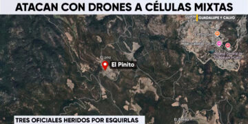 Ataque con dron a fuerzas policiacas en Guadalupe y Calvo