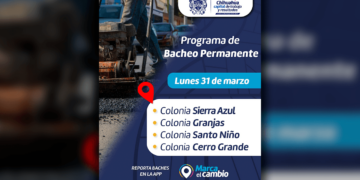 Atenderán baches en estas colonias este lunes 31 de marzo