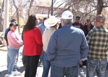 Protesta en San Francisco de Conchos por extracción de agua de la presa La Boquilla