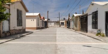 Concluyen pavimentación con concreto hidráulico en la calle General Luis Terrazas