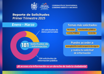 Gobierno Municipal reporta 181 solicitudes de información en primer trimestre del año