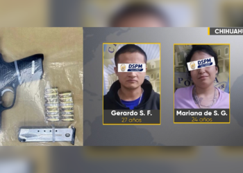 Detienen a dos personas con arma de fuego y drogas en el centro de la ciudad