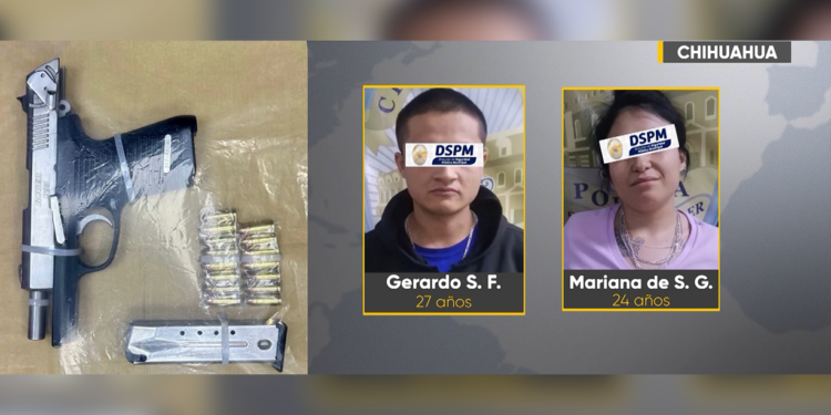 Detienen a dos personas con arma de fuego y drogas en el centro de la ciudad