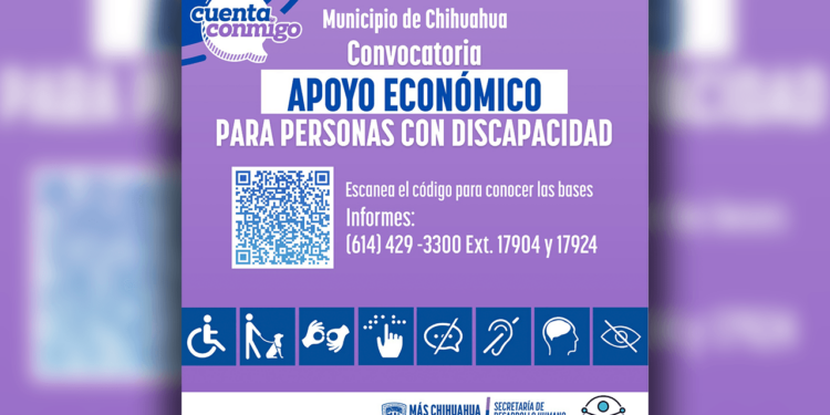 Lanzan convocatoria para apoyo a personas con discapacidad permanente