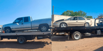 Asegura Fiscalía dos autos robados tras cateo en corralón