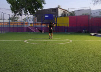 Entregan parque y canchas remodeladas en la colonia Rubio
