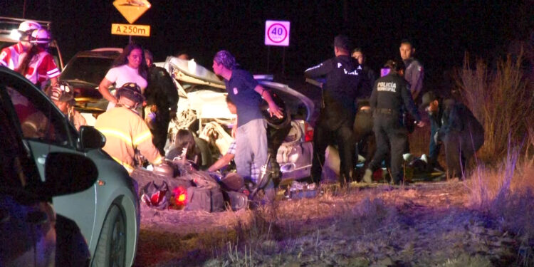 Muere bebé de cuatro meses en choque múltiple en Cuauhtémoc