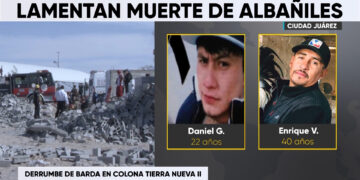 Lamentan muerte de albañiles tras el derrumbe de una barda en Juárez