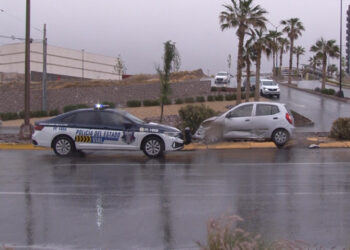 Lluvia provocó choque en las inmediaciones del Distrito 1