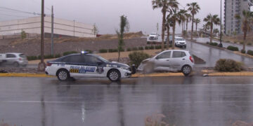 Lluvia provocó choque en las inmediaciones del Distrito 1