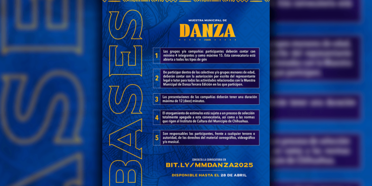 Conoce las bases para participar en la Muestra Municipal de Danza 2025