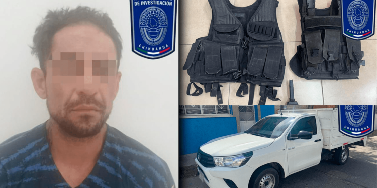 Detienen a sujeto a bordo de vehículo robado en Parral