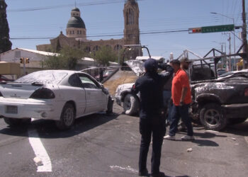 Choque múltiple en la avenida 20 de Noviembre deja dos lesionados