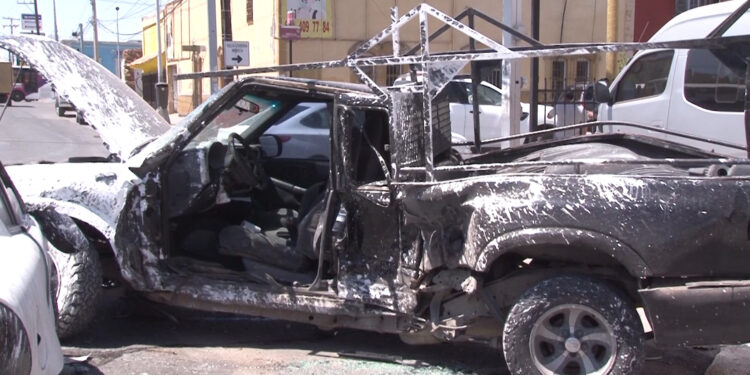 Choque múltiple en la avenida 20 de Noviembre deja dos lesionados