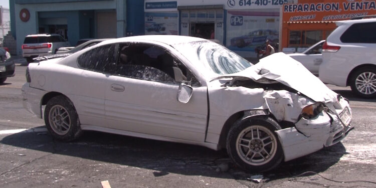 Choque múltiple en la avenida 20 de Noviembre deja dos lesionados
