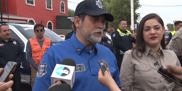 Supervisan operativo de seguridad en Meoqui