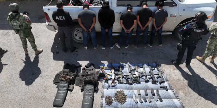 Detienen a cinco integrantes de grupo criminal en Guachochi
