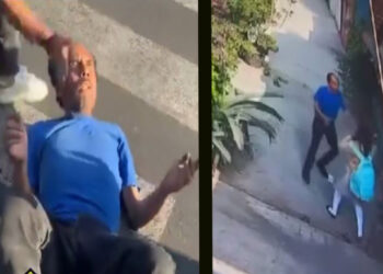 Sujeto acosa a menor de edad y un automovilista le ayuda