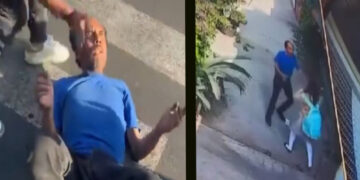 Sujeto acosa a menor de edad y un automovilista le ayuda