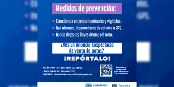 Recomendaciones para prevenir y reportar el robo de vehículos