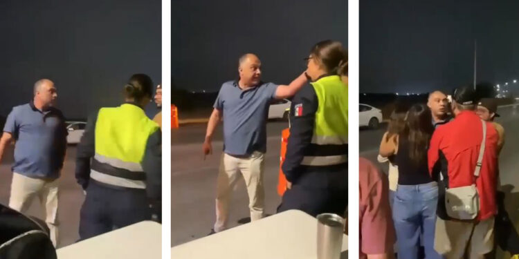 Amedrenta funcionario del PJF a oficial de tránsito en Saltillo con “mandarlo tablear”