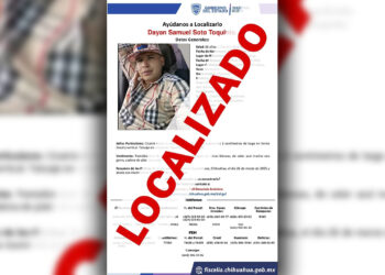 Localiza Fiscalía sano y salvo a Dayan Samuel S. T. en Cuauhtémoc