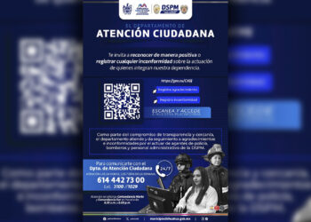 Presenta DSPM código QR para tener comunicación con la corporación capitalina