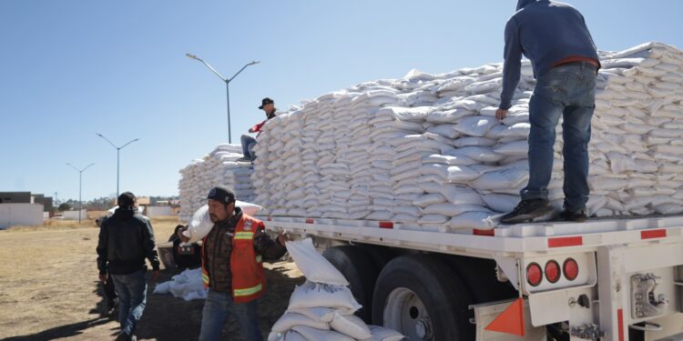 Llevan paquetes de maíz y frijol a familias de Guachochi