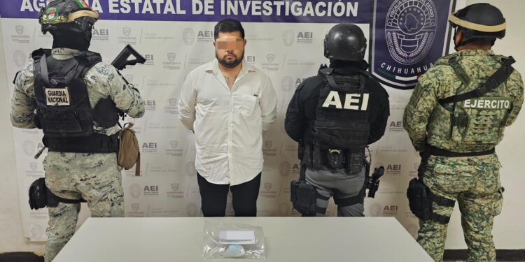 Detenido a sujeto con más de medio millar de pastillas de fentanilo en Juárez