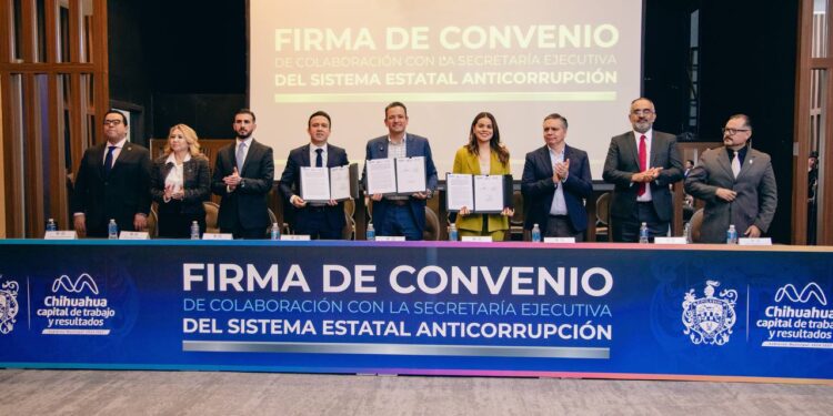 Firma Alcalde convenio con la Secretaría Ejecutiva del Sistema Estatal Anticorrupción