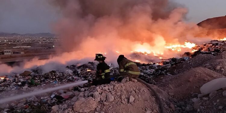 Bajo control el incendio en el Relleno Sanitario