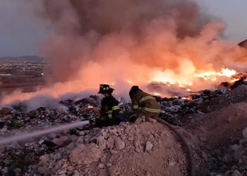 Bajo control el incendio en el Relleno Sanitario