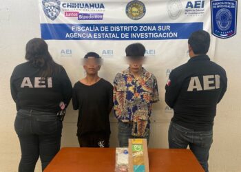 Detenidos en flagrancia por robo y posesión de narcóticos en Parral