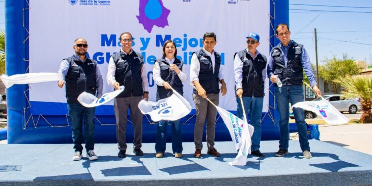 Inician en Meoqui los programas “Más y Mejor Agua” y de nomenclatura urbana