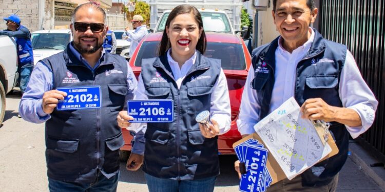 Inician en Meoqui los programas “Más y Mejor Agua” y de nomenclatura urbana
