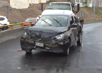 Perdió el control en La Cantera por el pavimento húmedo