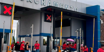 Maestros federales toman caseta Sacramento en protesta contra reforma del ISSSTE