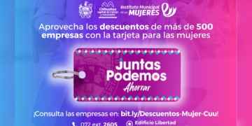 Invitan a aprovechar descuentos con la tarjeta “Juntas Podemos Ahorrar”