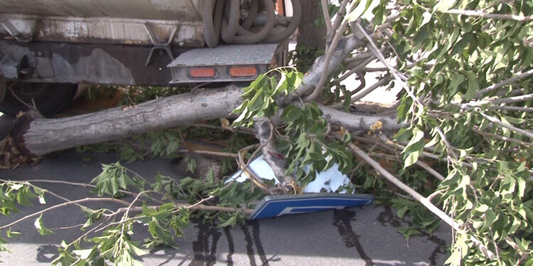 Falla mecánica en pipa causa accidente en la avenida Cantera