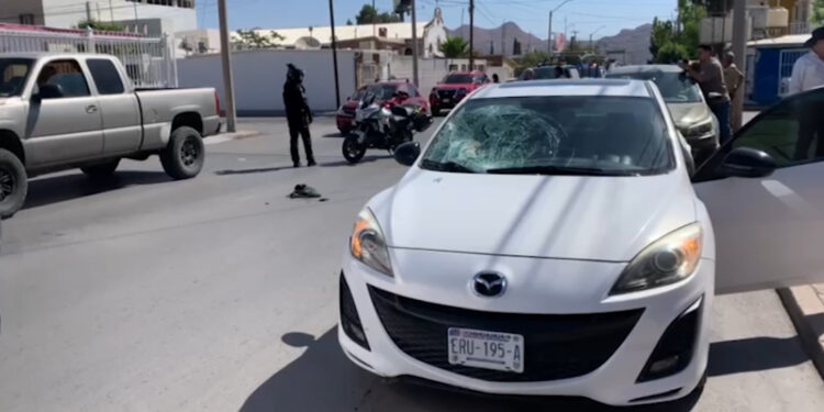 Adulta mayor herida tras ser atropellada en colonia Granjas