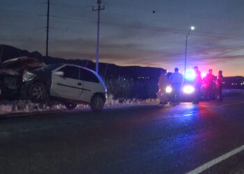 Choque por omisión de alto en Rosales