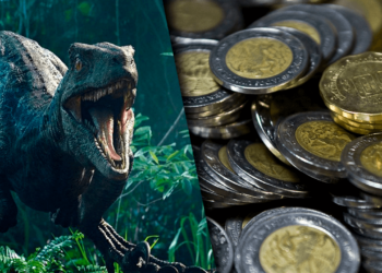 Lanzan colección de monedas inspirada en dinosaurios