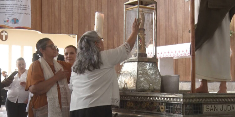 Llega la reliquia de San Judas Tadeo a Delicias