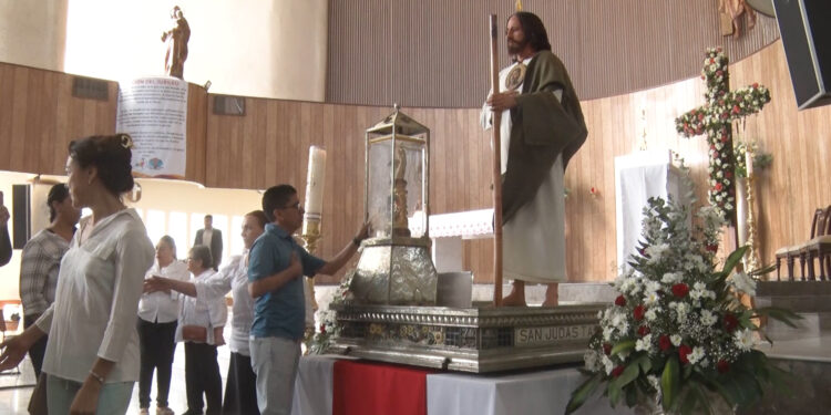 Llega la reliquia de San Judas Tadeo a Delicias