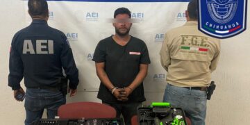 Detenido en flagrancia por robo de herramienta en Parral