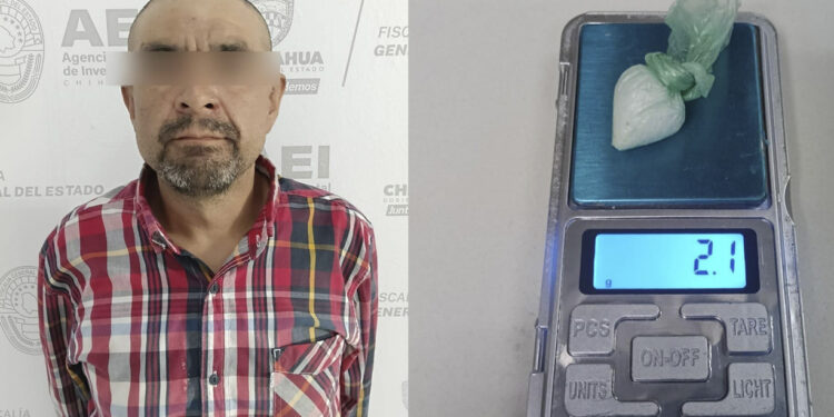 Detiene AEI a un hombre con cristal en Cuauhtémoc