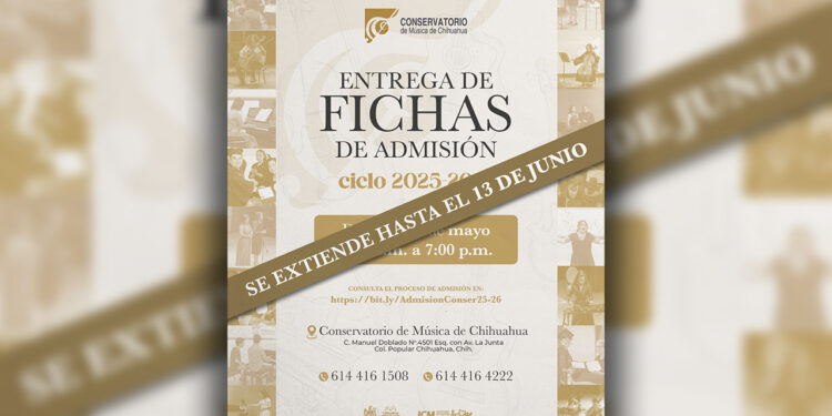 Aplaza Conservatorio de Música del Municipio entrega de fichas hasta el 13 de junio