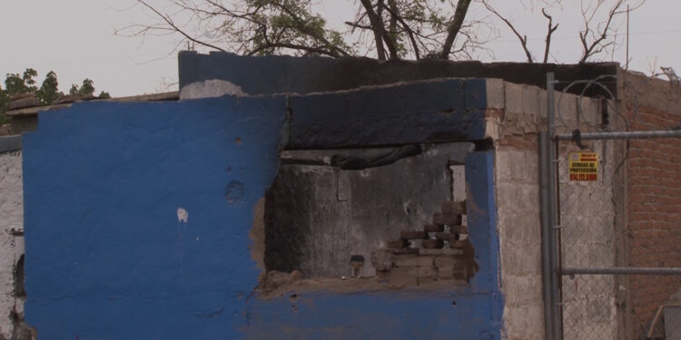 Incendio en vivienda deshabitada de la colonia División del Norte