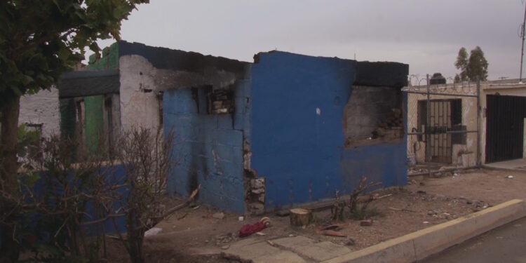 Incendio en vivienda deshabitada de la colonia División del Norte