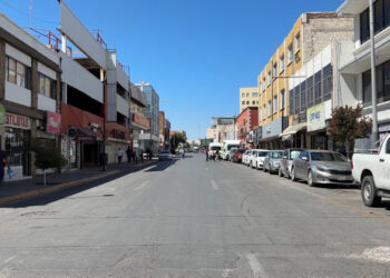 Centro de Chihuahua luce despejado por el día de asueto